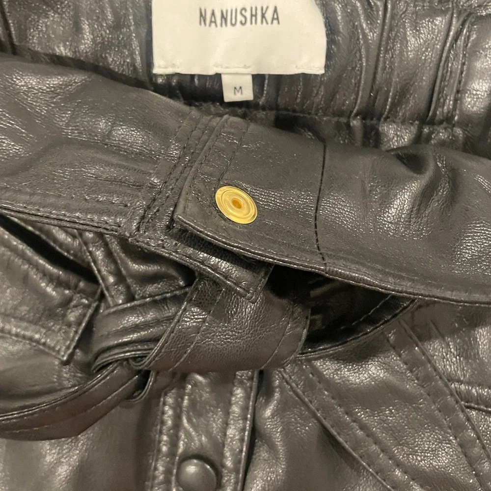 Nanushka western faux leather mini skirt size medium - Picture 9 of 14